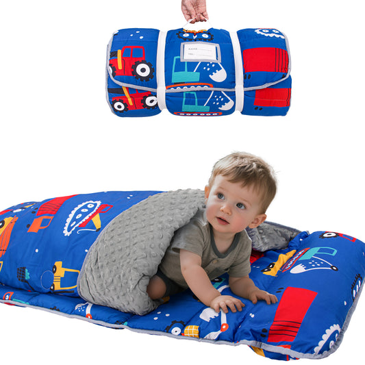 PRIMLECT Regular Nap Mat - Blue Excavator