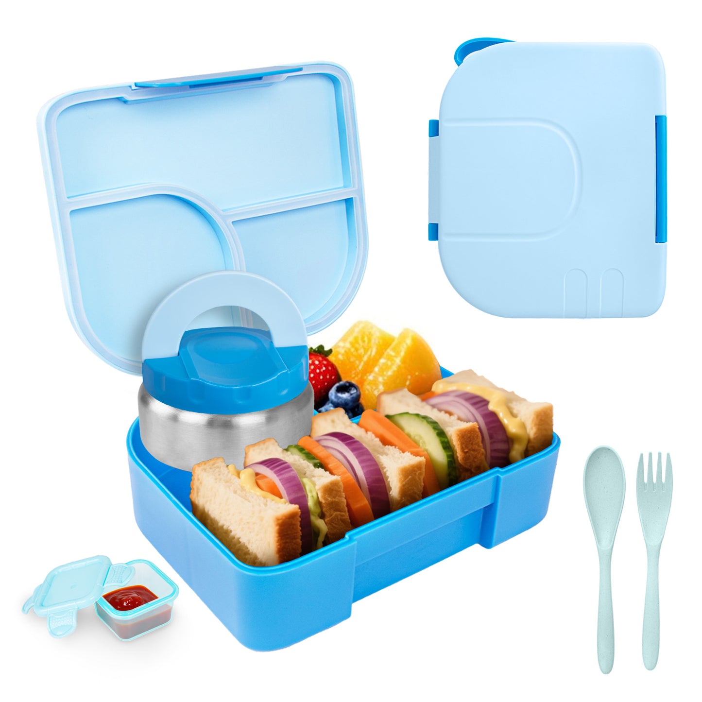 PRIMLECT Toddler Bento Box(Solid Color Style)