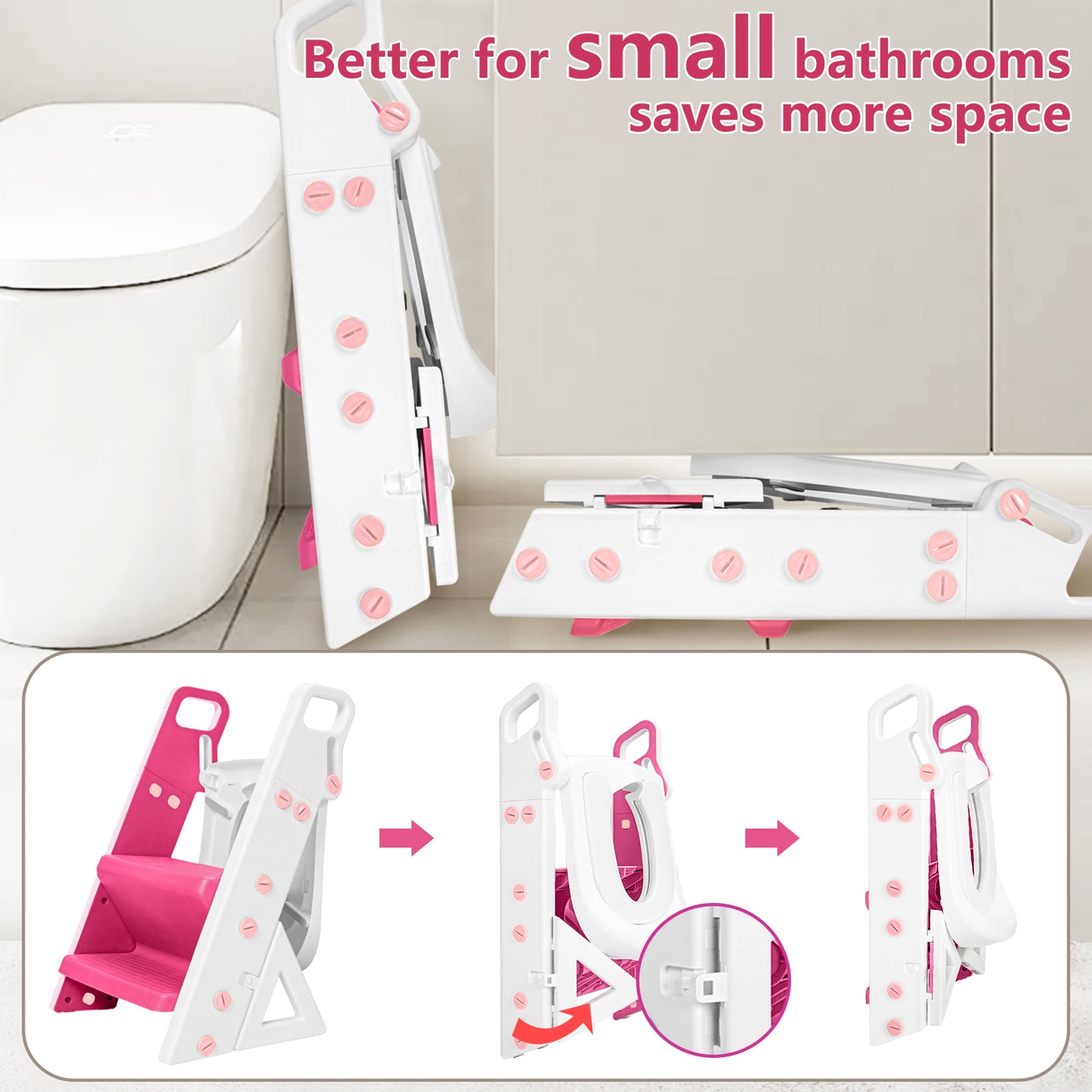 Primlect 2 in 1 Potty Training Toilet-Pink