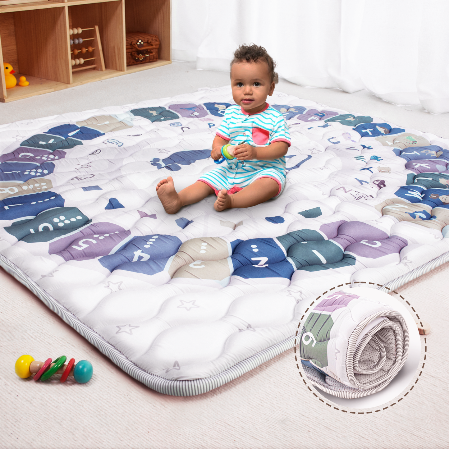 PRIMLECT Foam Play Mat 50"x 50"