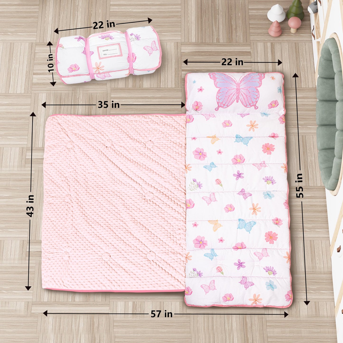 PRIMLECT Regular Nap Mat - Butterfly