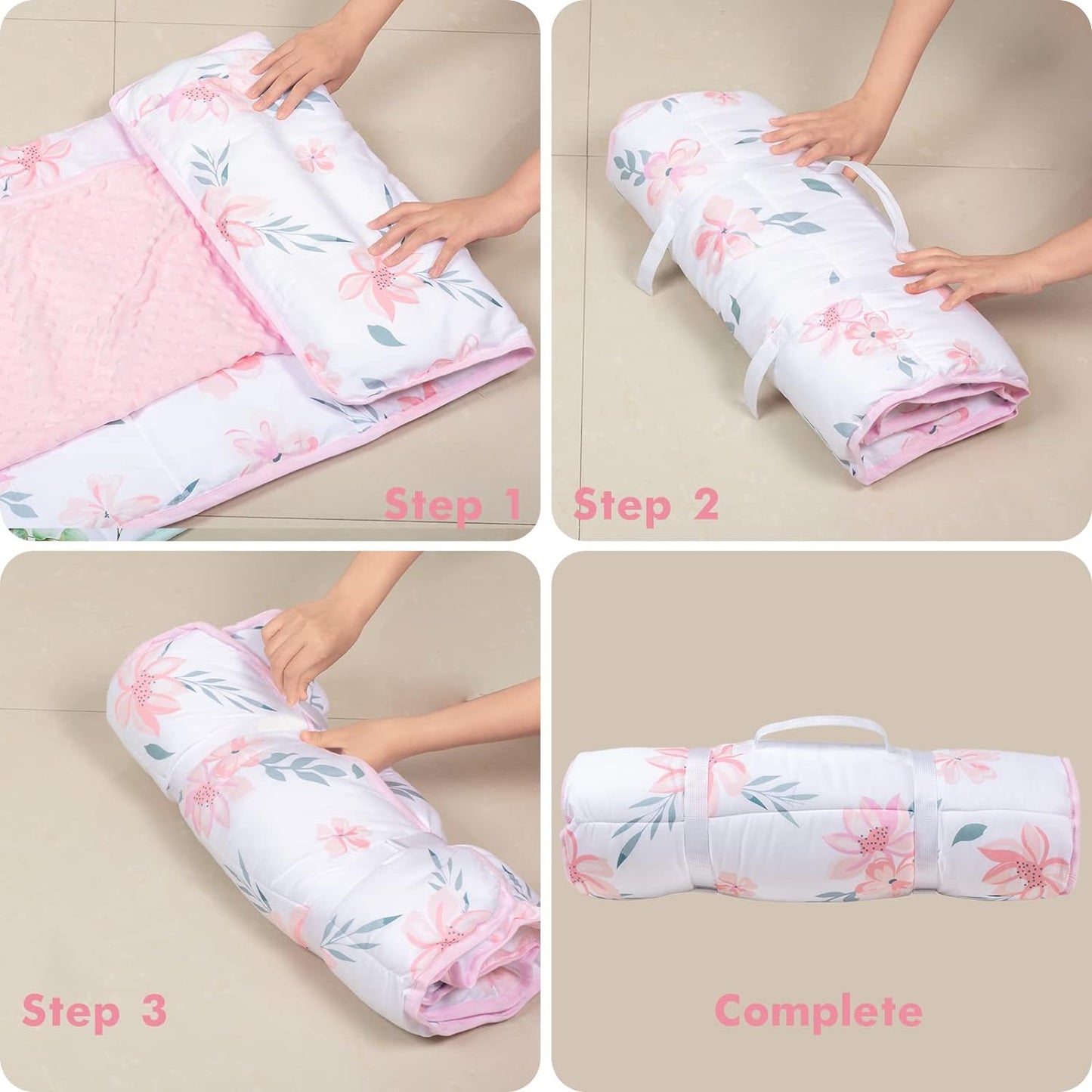 PRIMLECT Regular Nap Mat - White Flowers