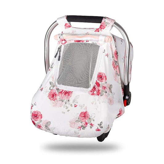 Minky PRIMLECT Baby Car Seat Cover -  Pink Flower