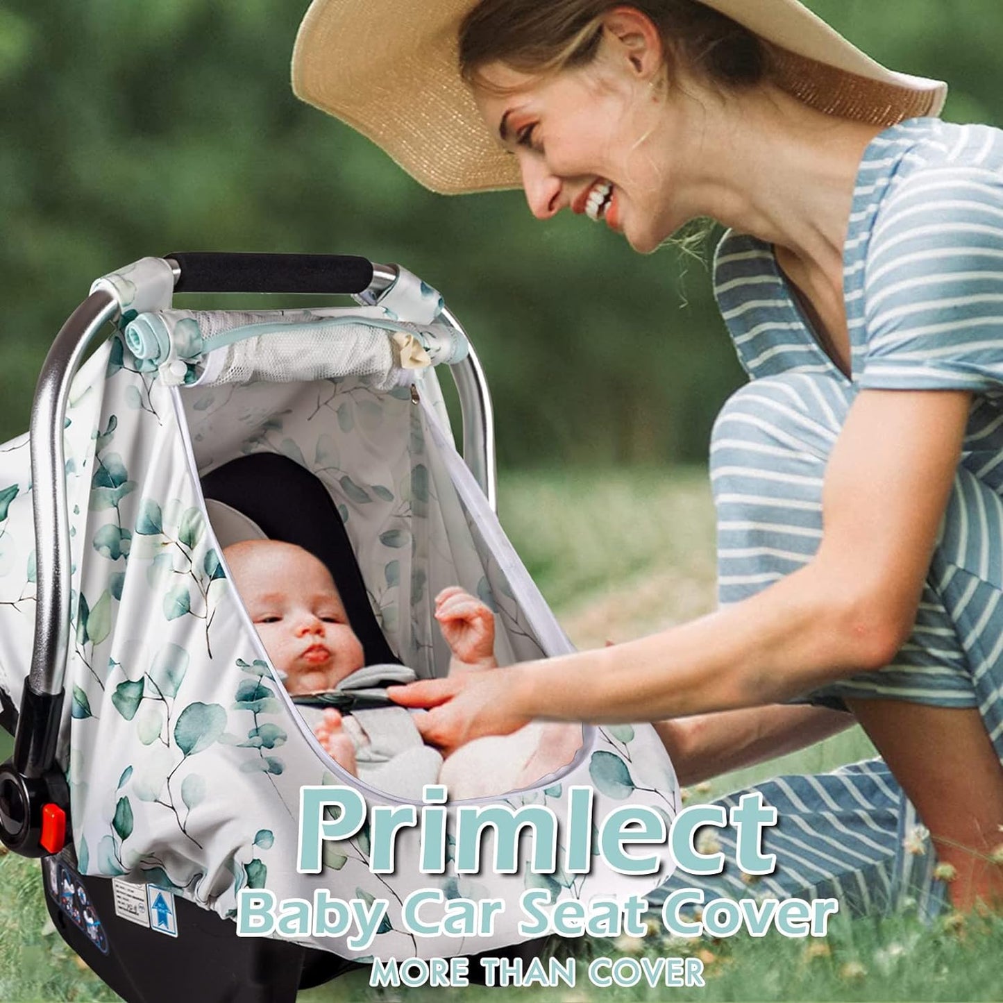 Baby Car Seat Cover - Leaves