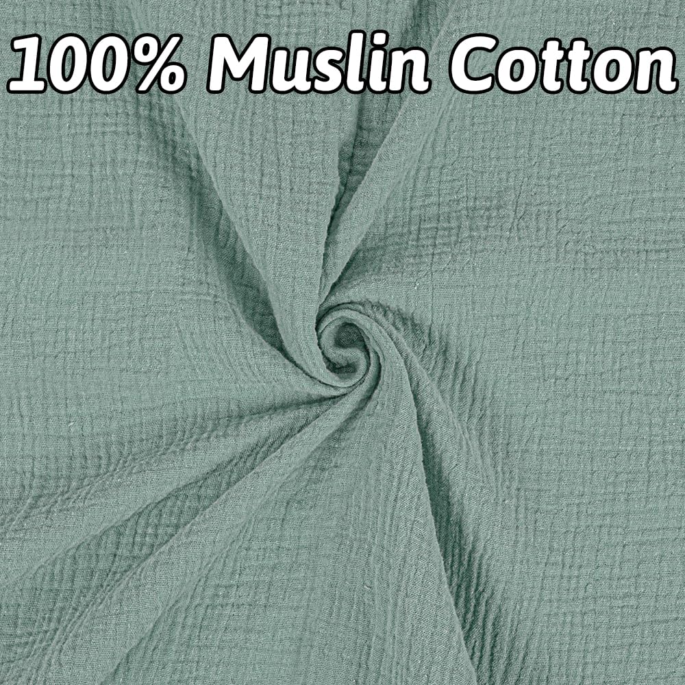 PRIMLECT Muslin Car Seat Cover - Blue and Green
