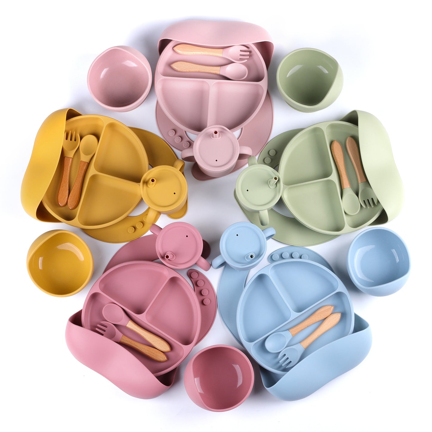 Primlect Pink Baby Plate Set