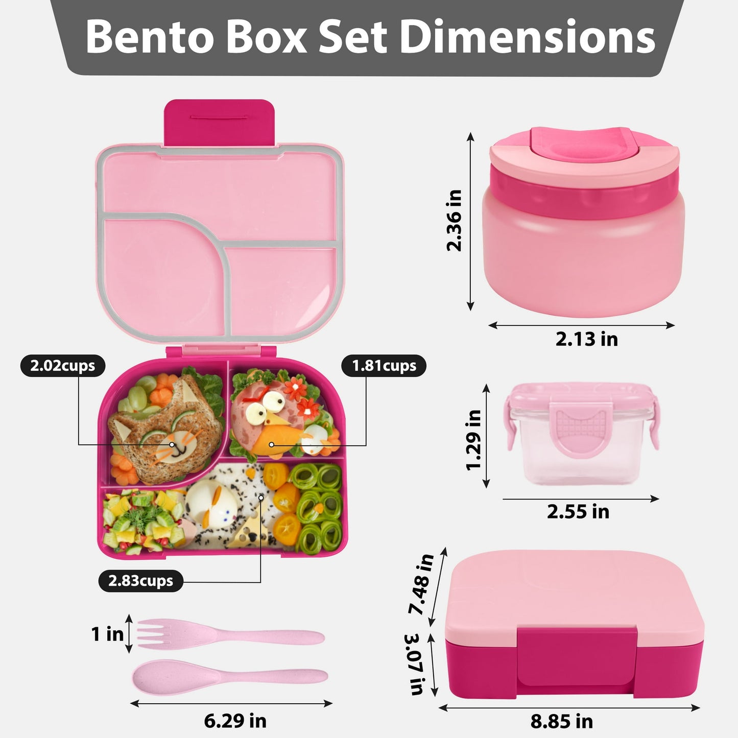 Primlect Bento Box- Pink