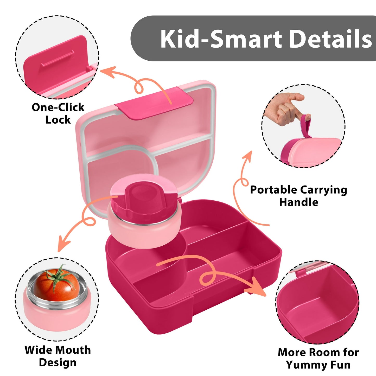 Primlect Bento Box- Pink