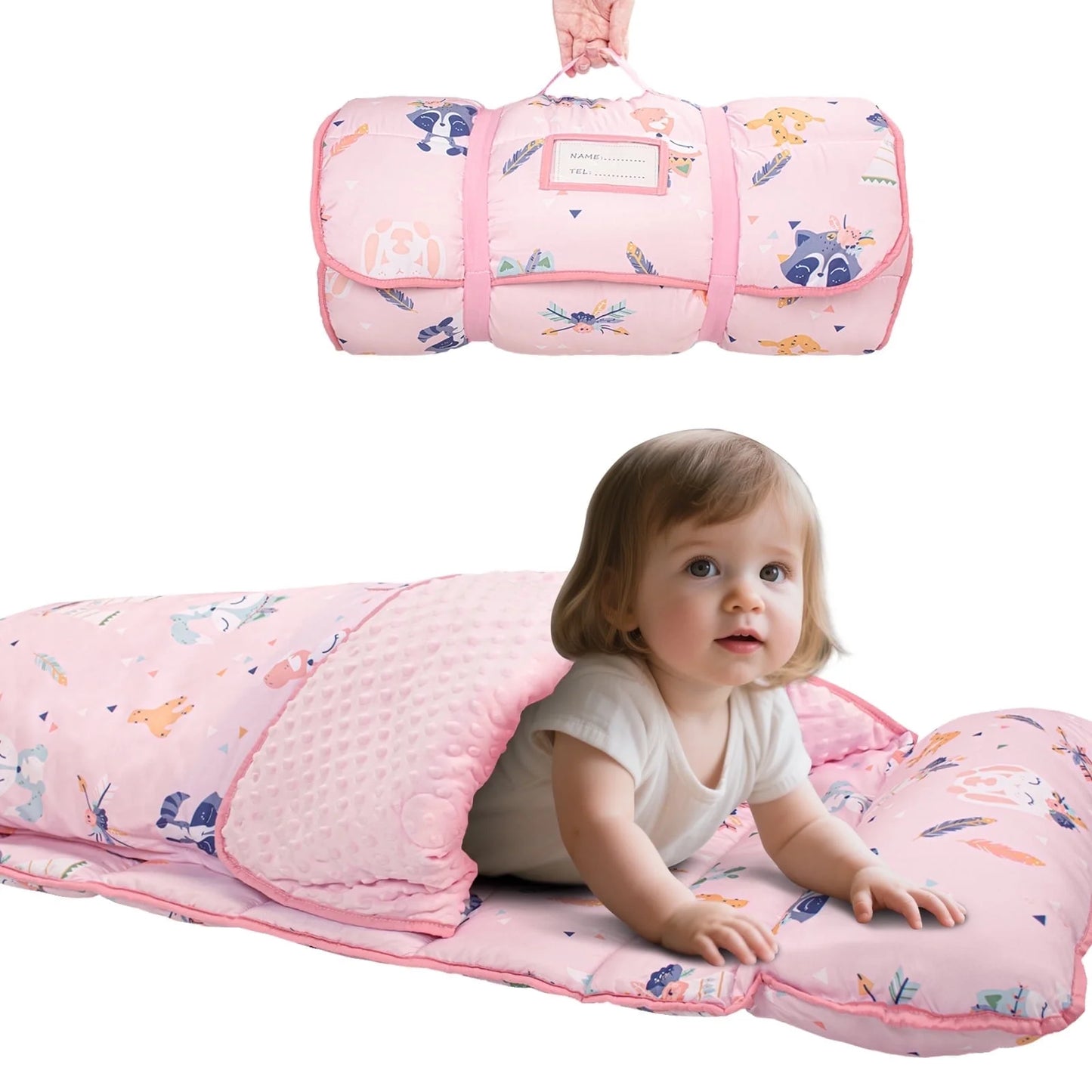 PRIMLECT Regular Nap Mat - Pink Fox