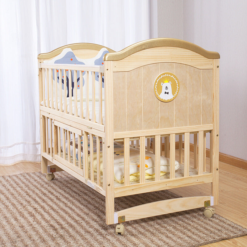 Primlect Solid Wood Patchwork Crib