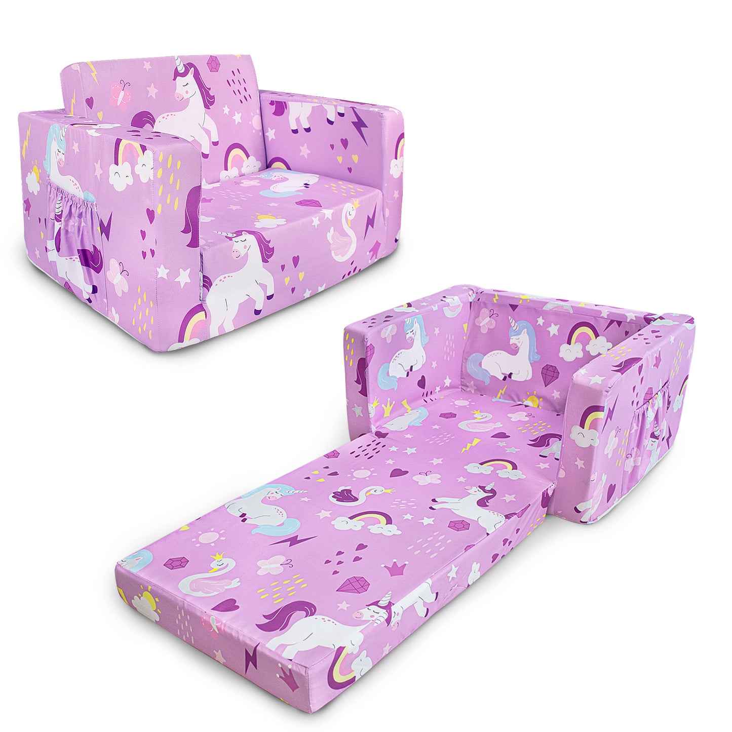 PRIMLECT Kids Sofa - Unicorn