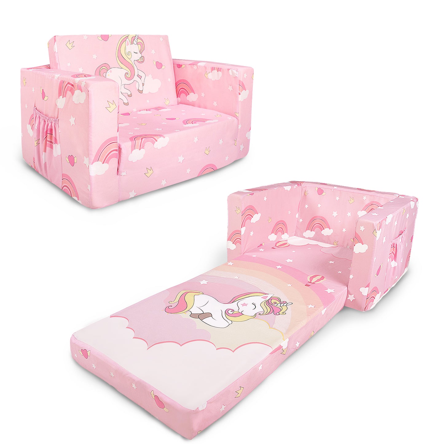 PRIMLECT Kids Sofa - Pink Pony