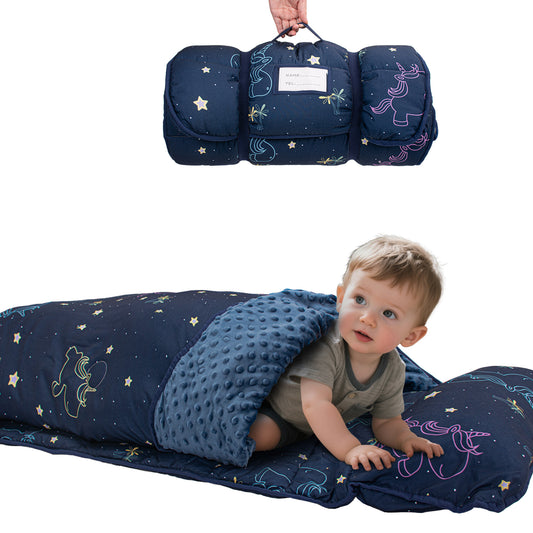 PRIMLECT Regular Nap Mat - Blue Unicorn