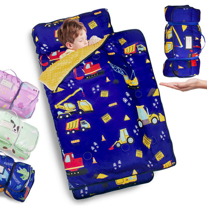 PRIMLECT Nap Mat with removable Blanket - Blue Car