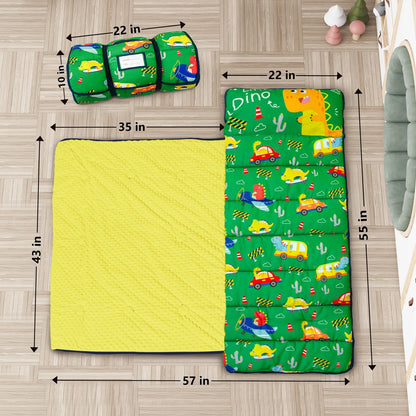 PRIMLECT Regular Nap Mat - Green Dinosaur