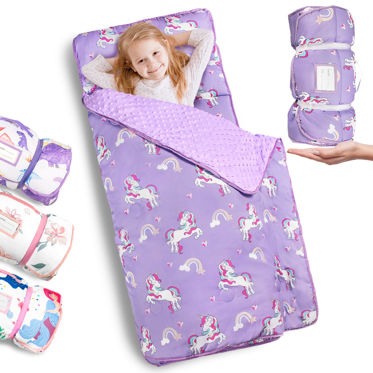 PRIMLECT Regular Nap Mat - Lilac Unicorn