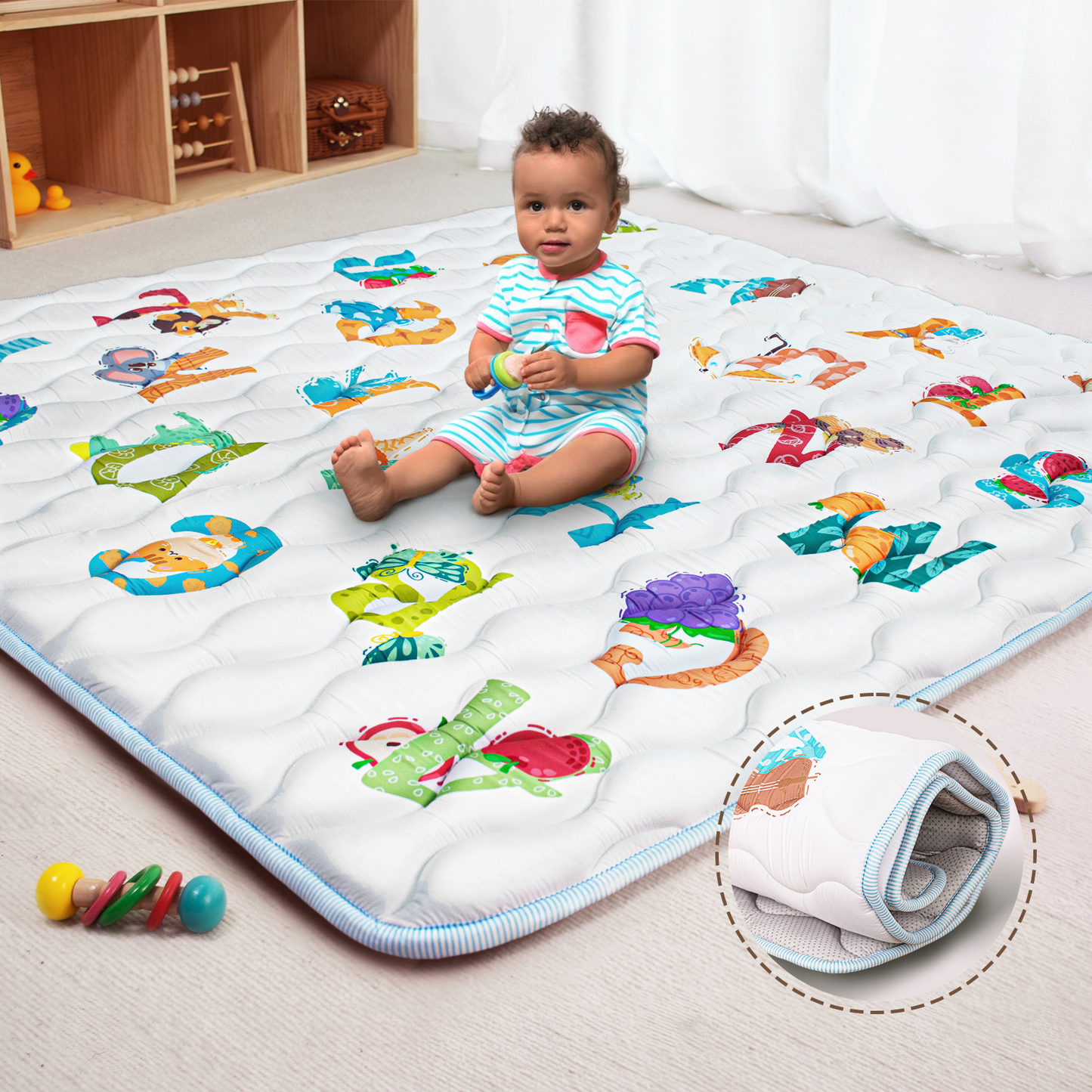 PRIMLECT Foam Play Mat 50"x 50"