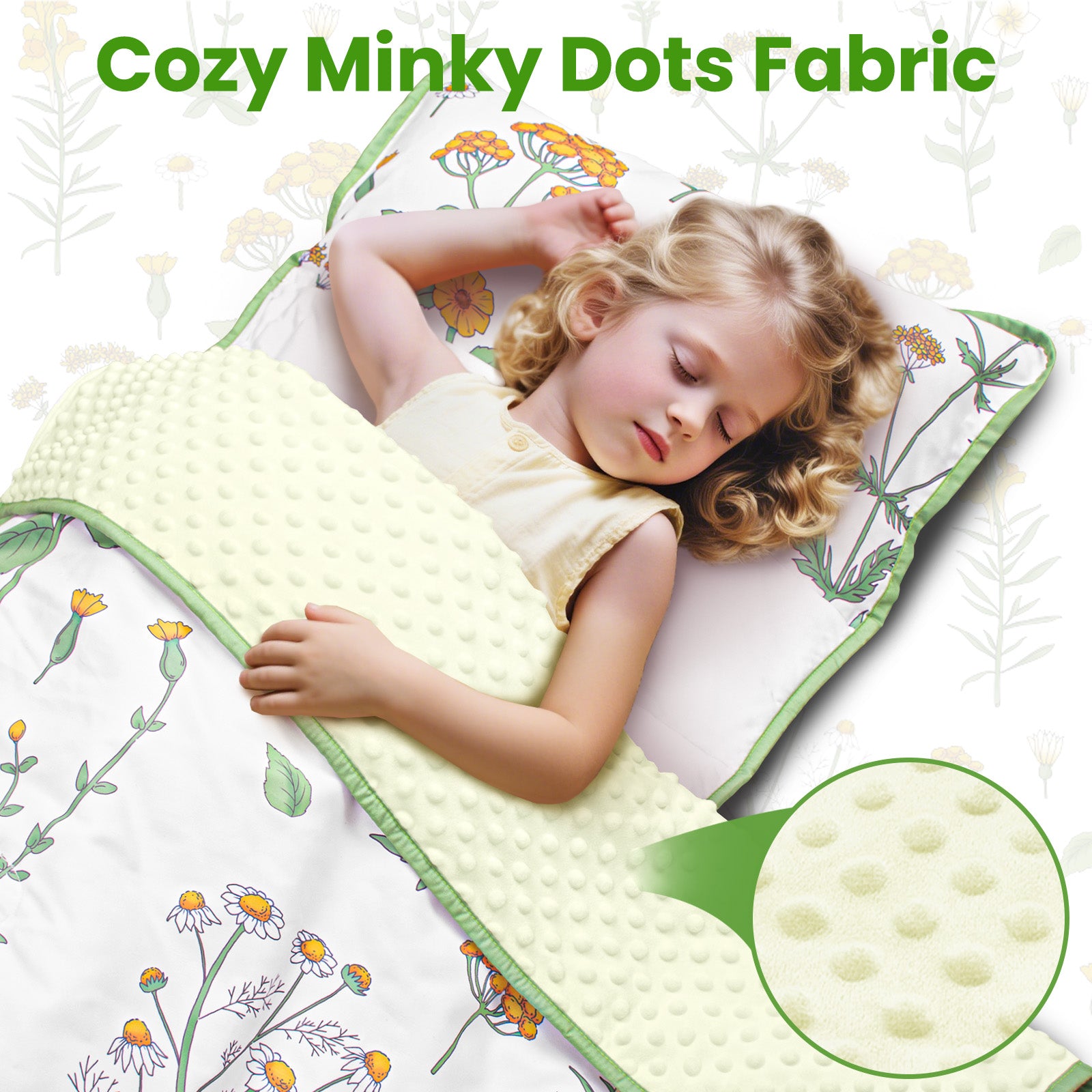 Primlect Detachable Blanket Nap Mat - White Grass