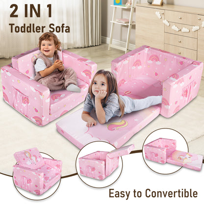 PRIMLECT Kids Sofa - Pink Pony