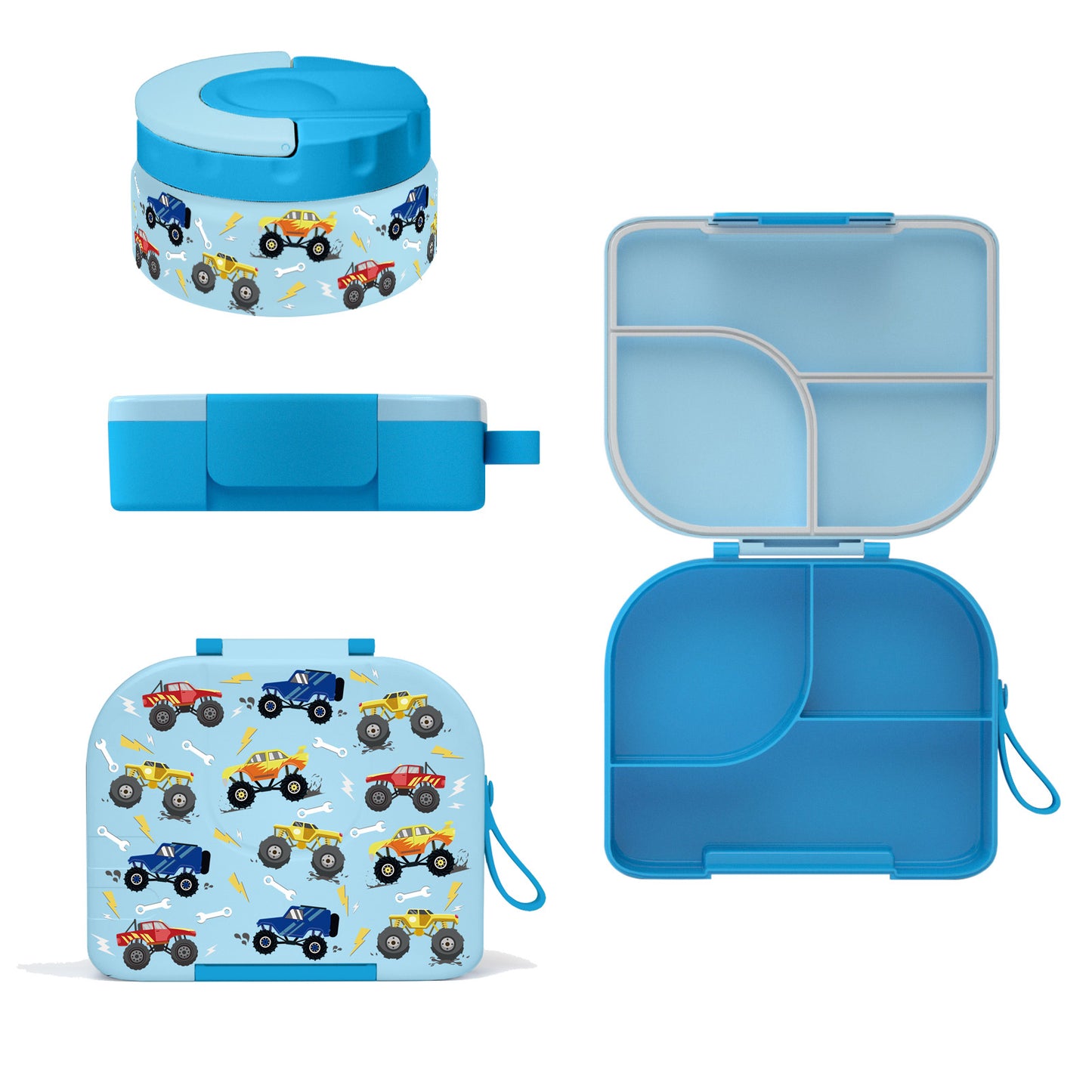 Primlect Bento Box-Blue Car