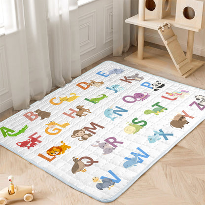 PRIMLECT Large-Sized Play Mat 71"x 59" - Animal Alphabet