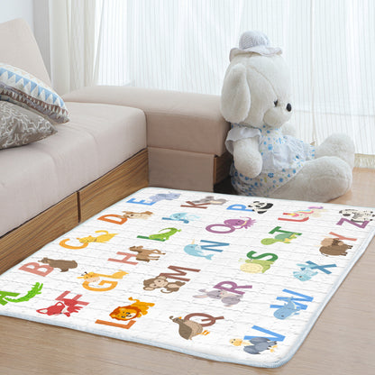 PRIMLECT Large-Sized Play Mat 71"x 59" - Animal Alphabet