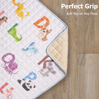 PRIMLECT Large-Sized Play Mat 71"x 59" - Animal Alphabet