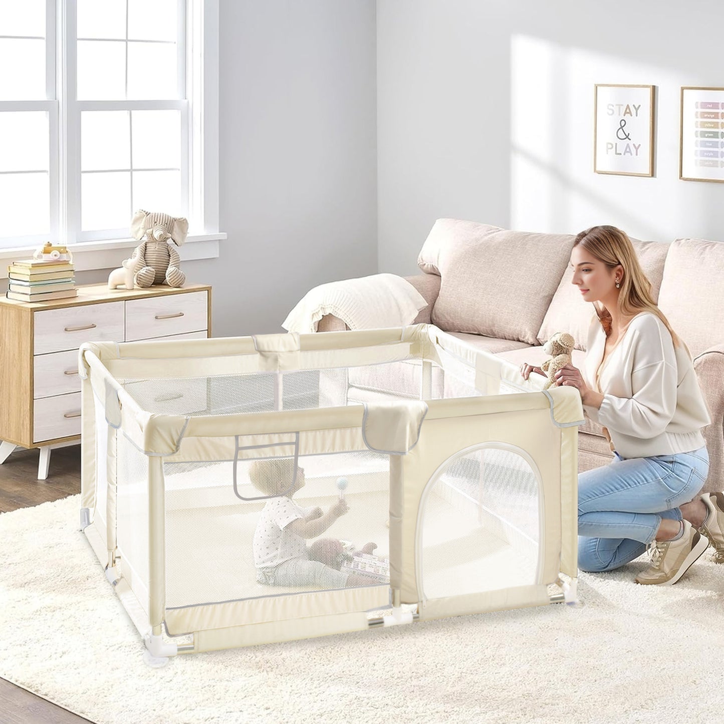 PRIMLECT Baby Playpen