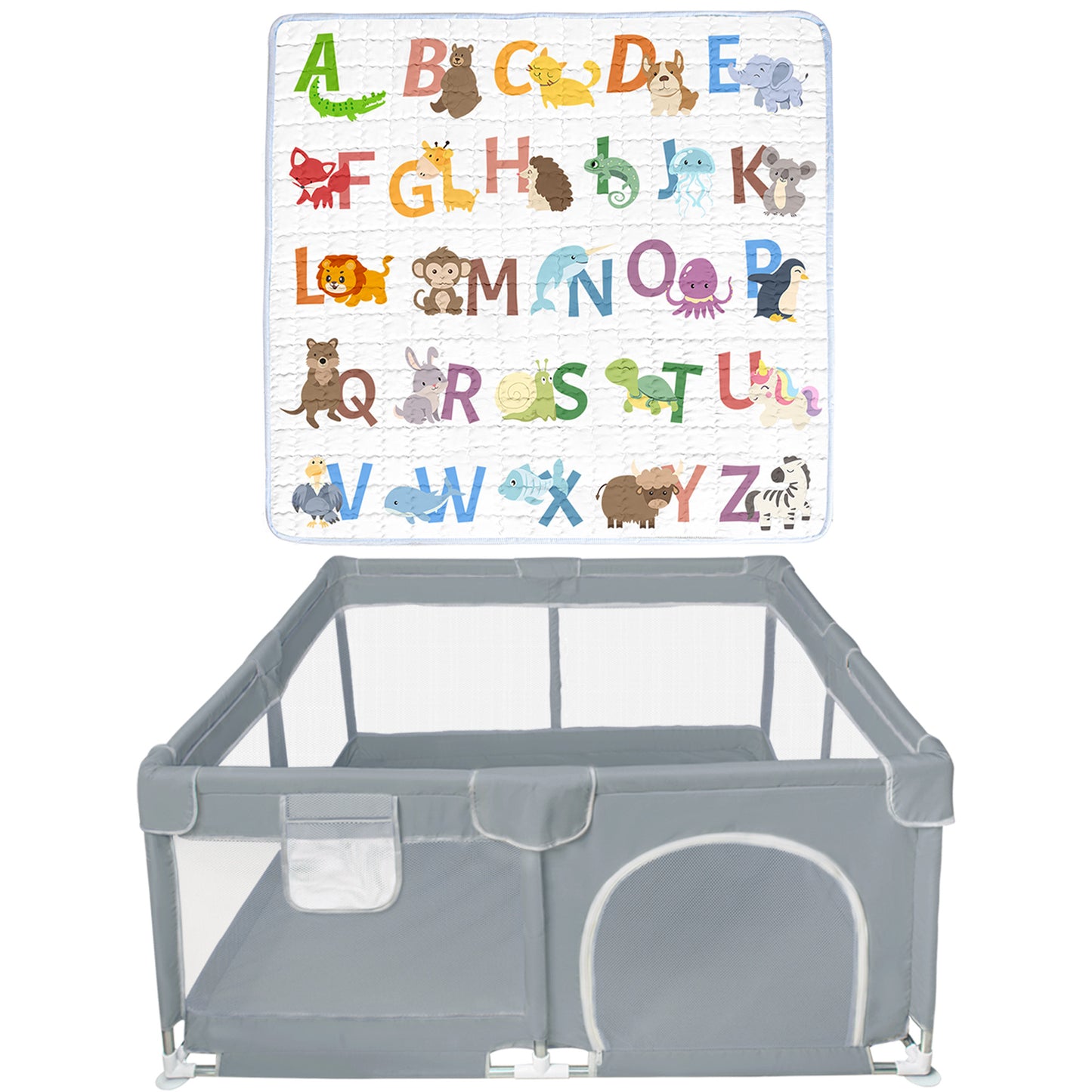 PRIMLECT Foam Play Mat & Baby Playpen