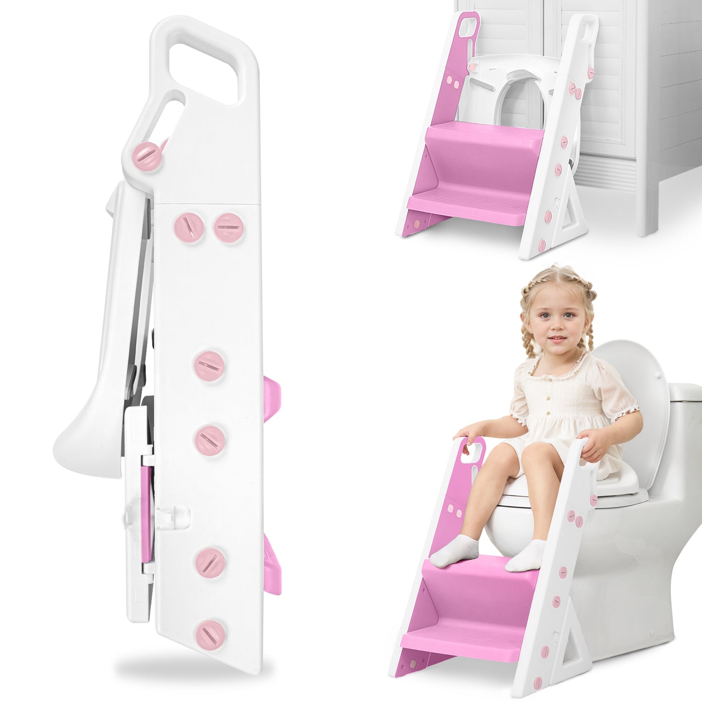 Primlect 2 in 1 Potty Training Toilet-Pink Lavender