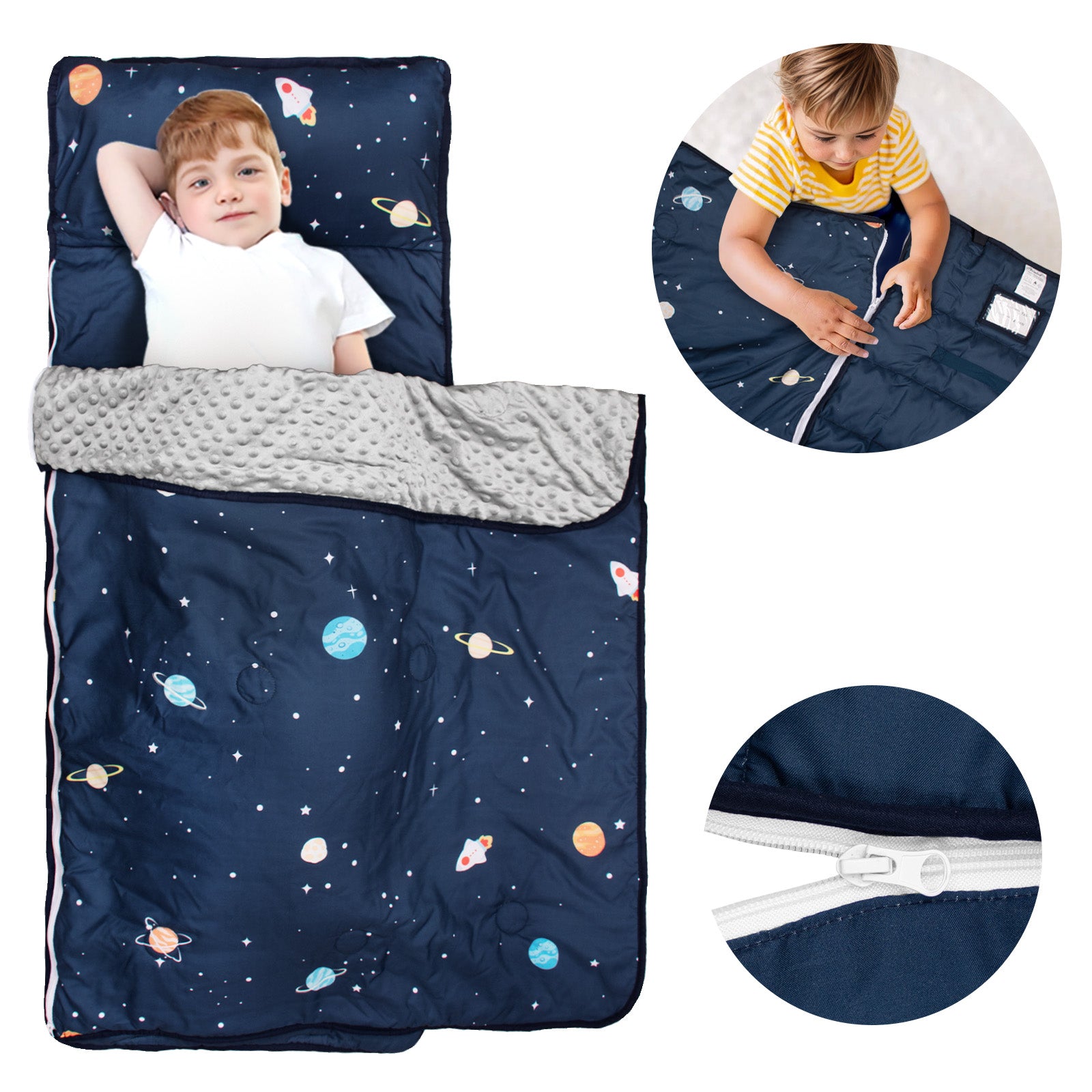 Primlect Detachable Blanket Nap Mat - Black Space