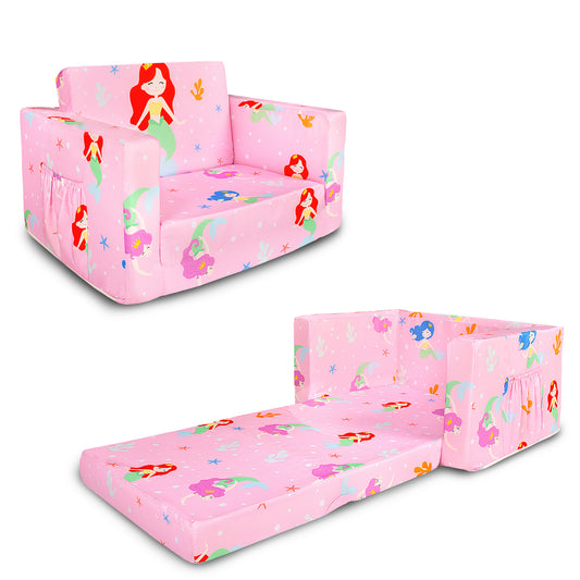 PRIMLECT Kids Sofa - Pink mermaid