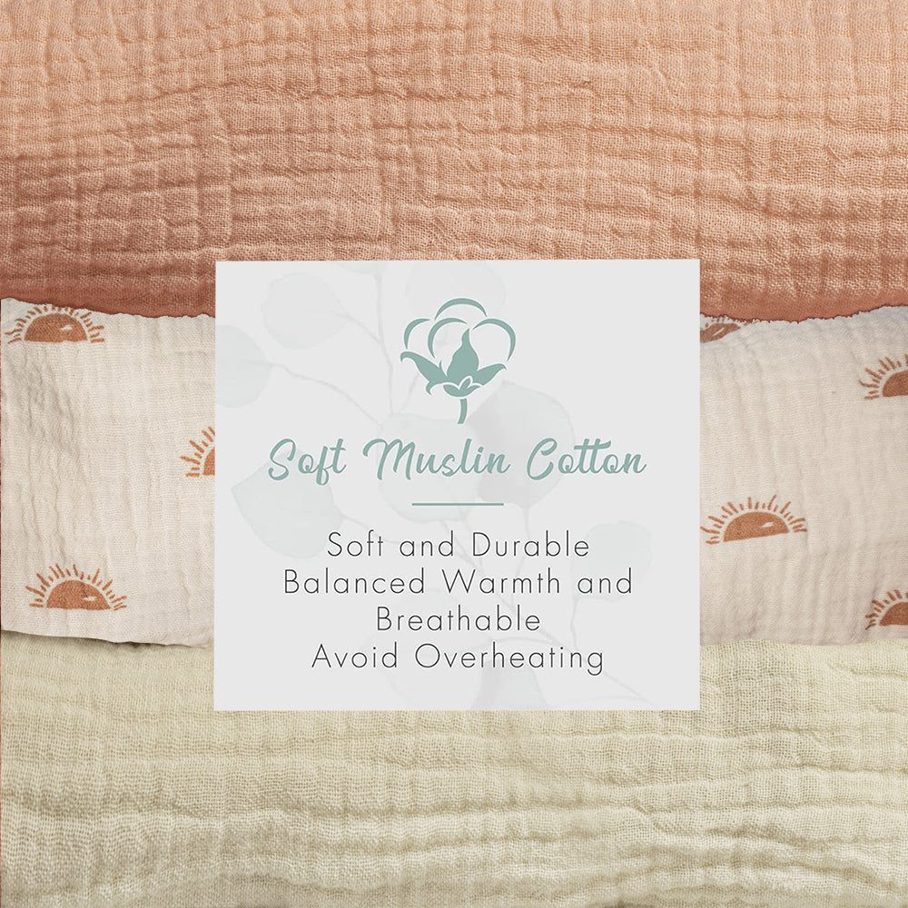 PRIMLECT Muslin Changing Pad Cover - Sunrise