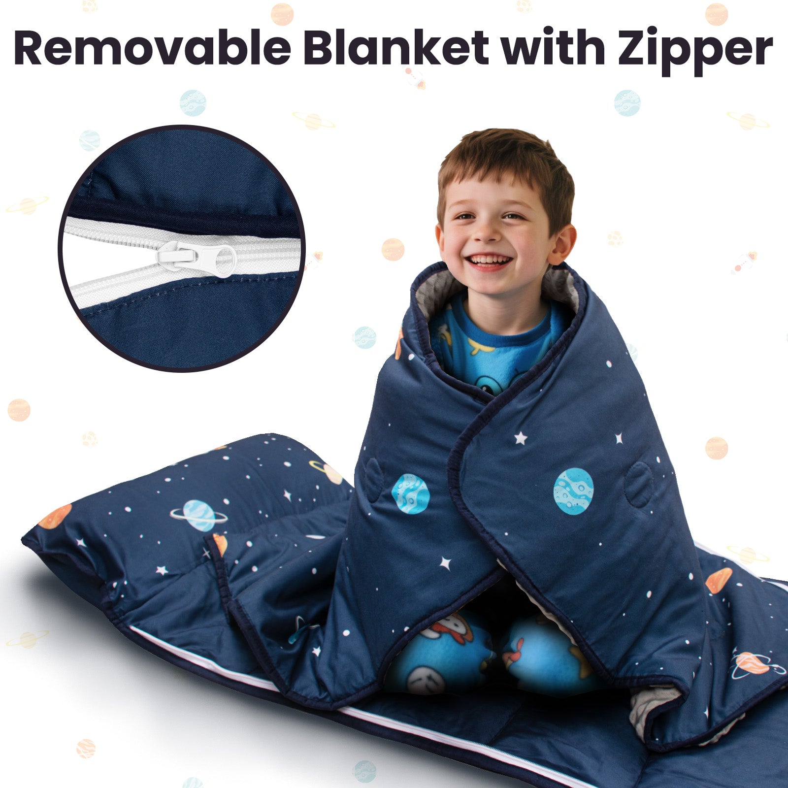Primlect Detachable Blanket Nap Mat - Black Space