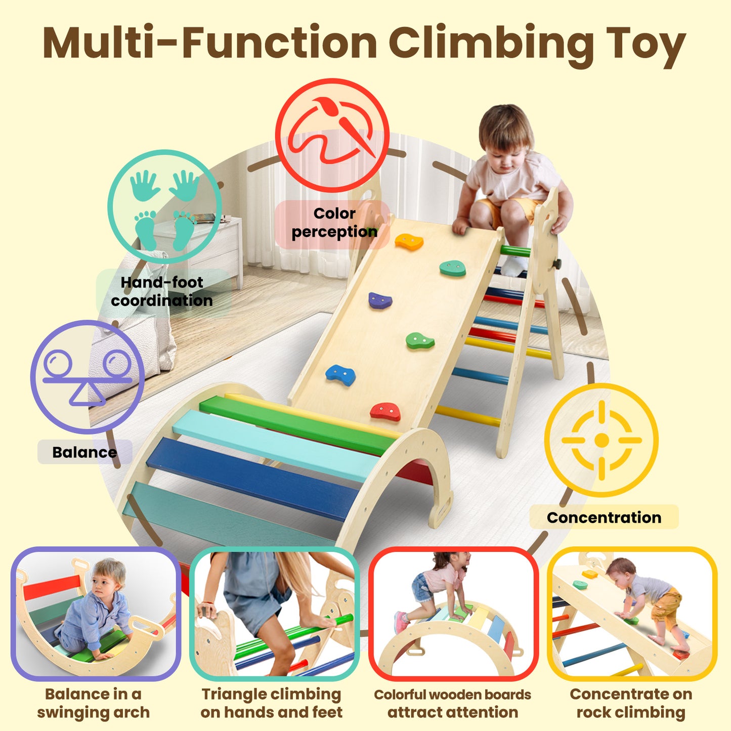 Primlect Wooden Climbing Set