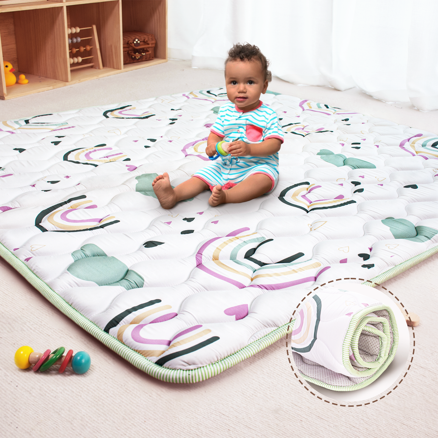 PRIMLECT Foam Play Mat 50"x 50"