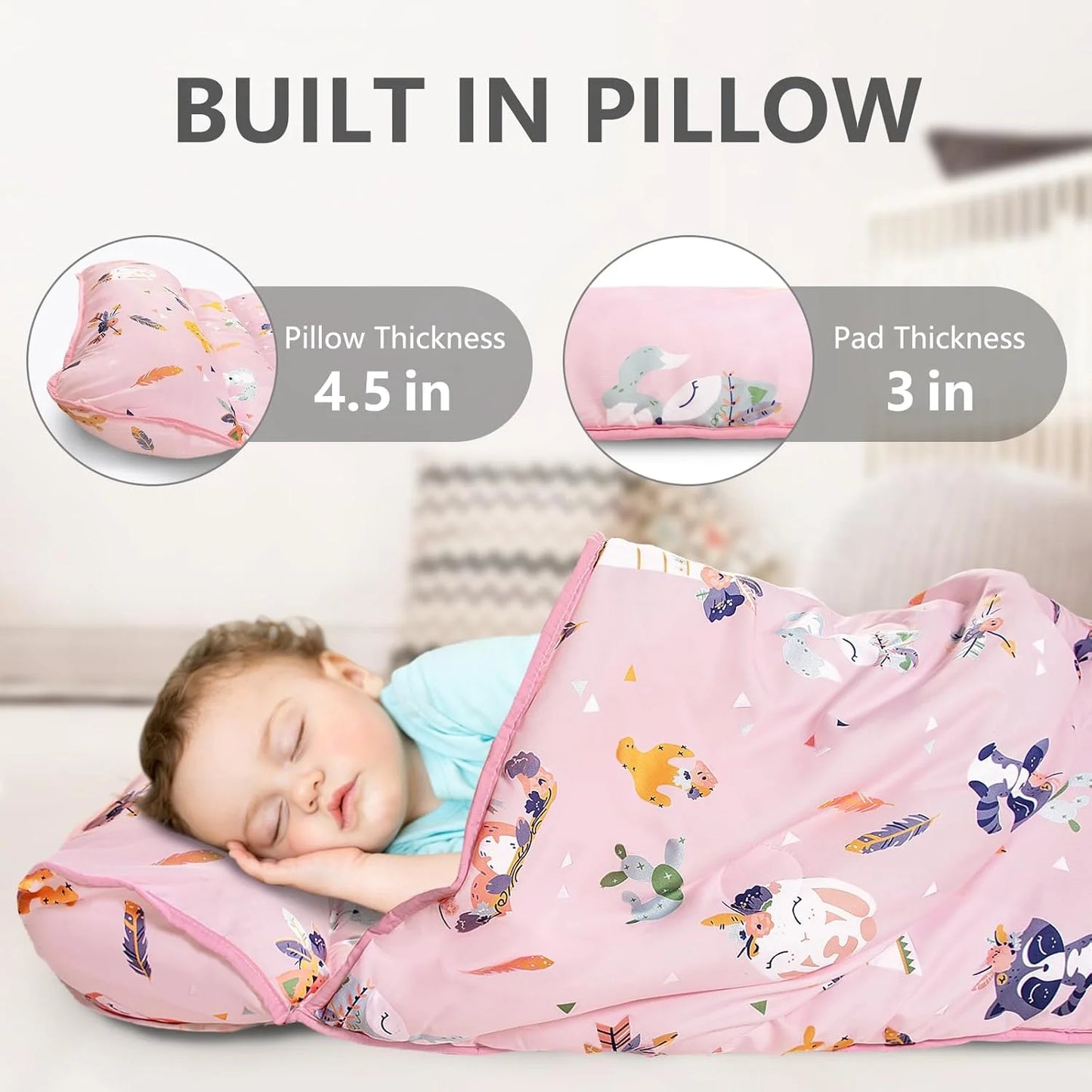 PRIMLECT Regular Nap Mat - Pink Fox