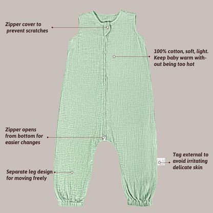 PRIMLECT Toddler Sleeping Sack - Green