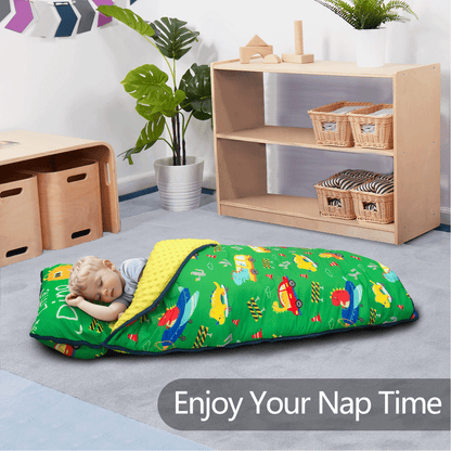 PRIMLECT Regular Nap Mat - Green Dinosaur