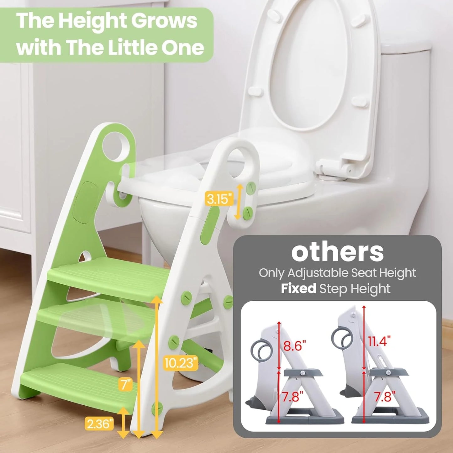 PRIMLECT Potty Training Toilet Seat & Toddler Step Stool
