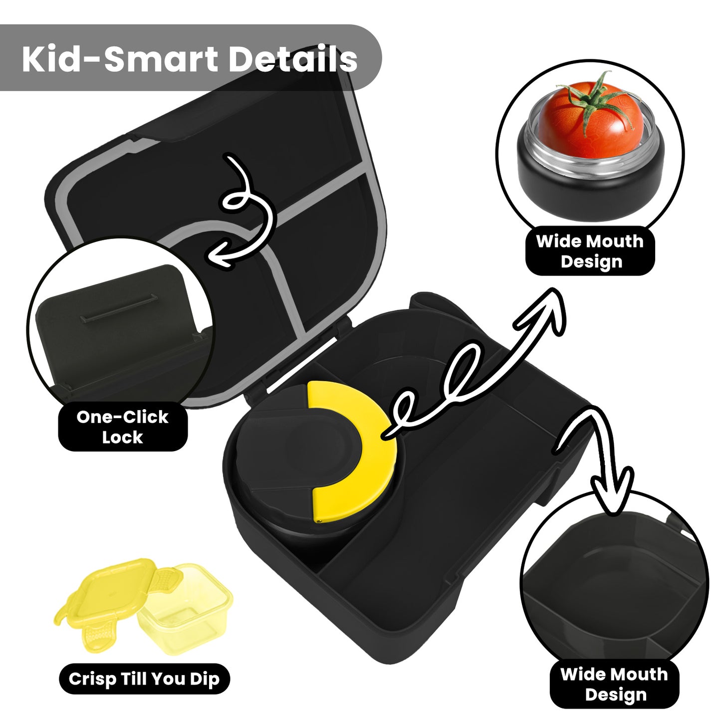 Primlect Bento Box-Black