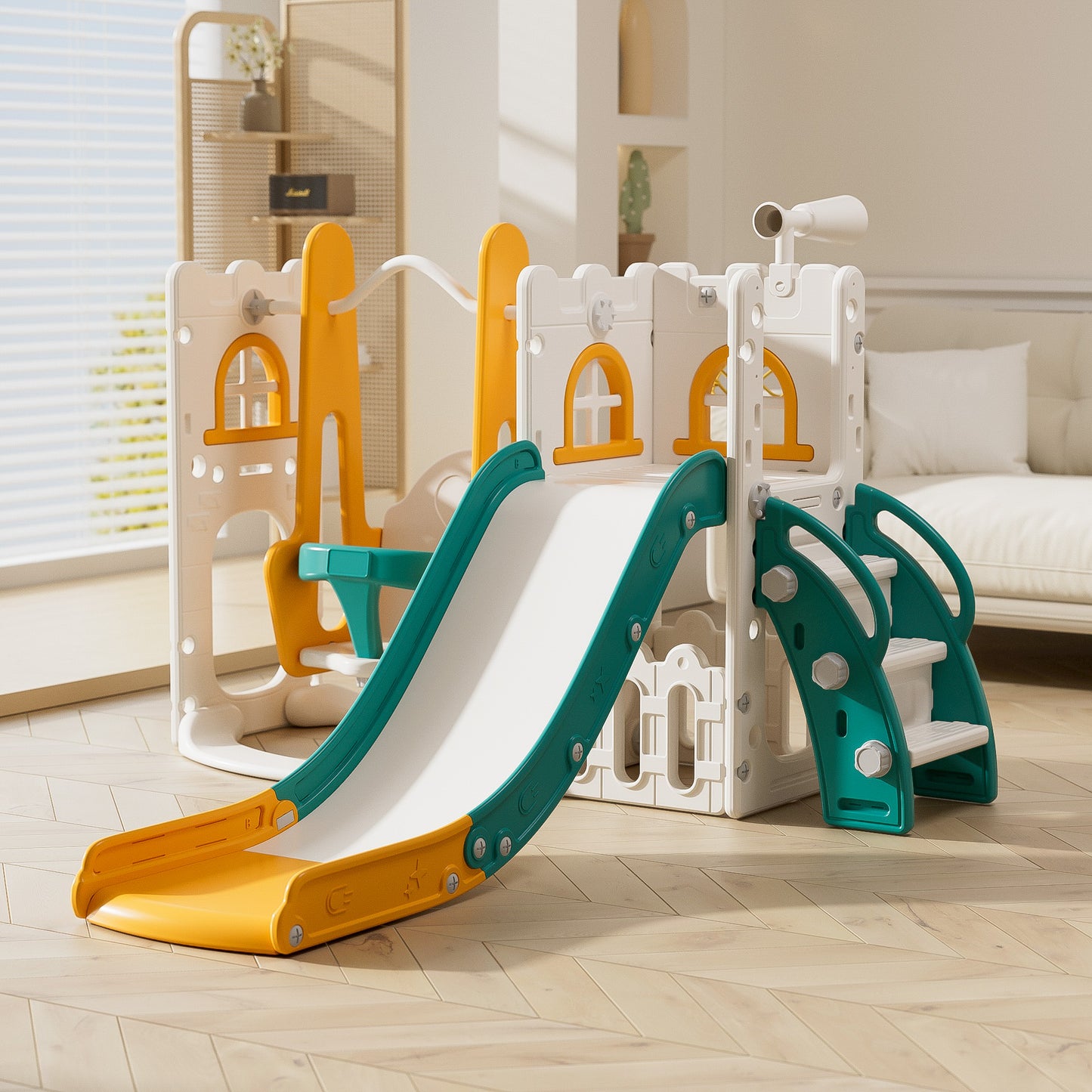 PRIMLECT Toddler Slide 5-in-1 Set