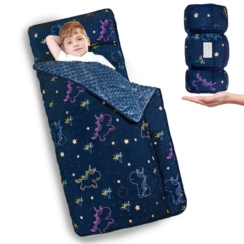 PRIMLECT Regular Nap Mat - Blue Unicorn