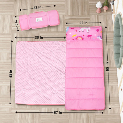PRIMLECT Extra Large Nap Mat  - Pink Unicorn