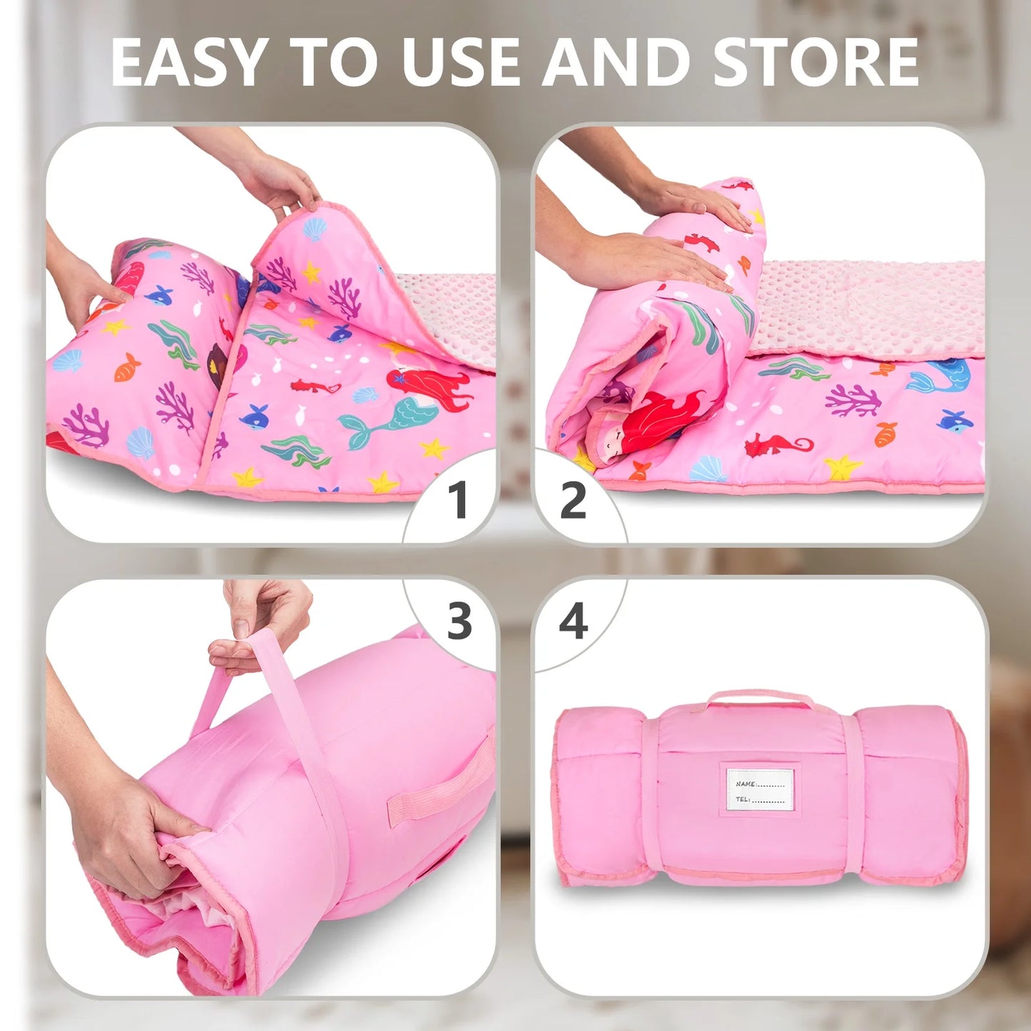 PRIMLECT Extra Large Nap Mat  - Mermaid