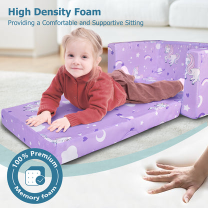 PRIMLECT Kids Sofa - Purple Unicorn