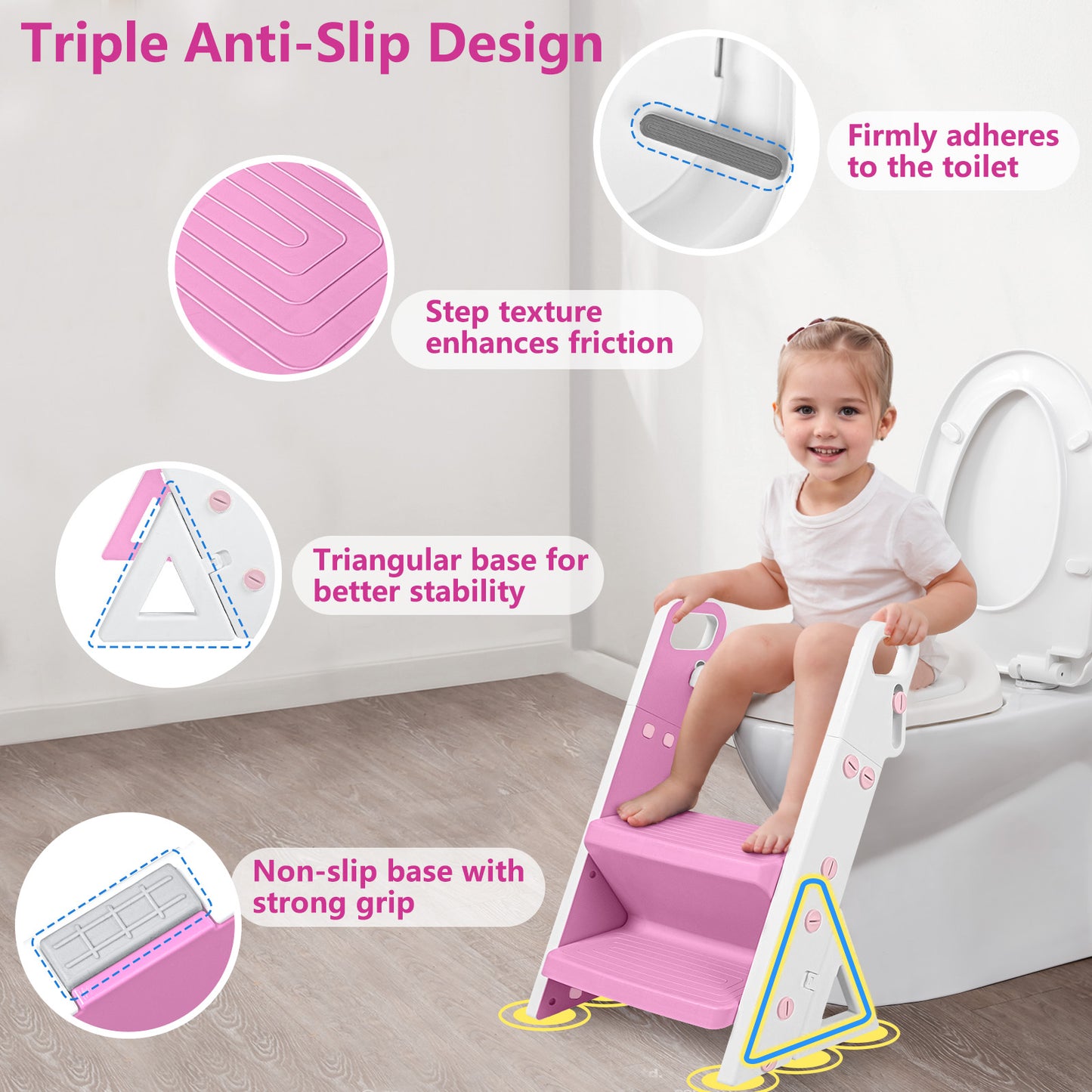 Primlect 2 in 1 Potty Training Toilet-Pink Lavender