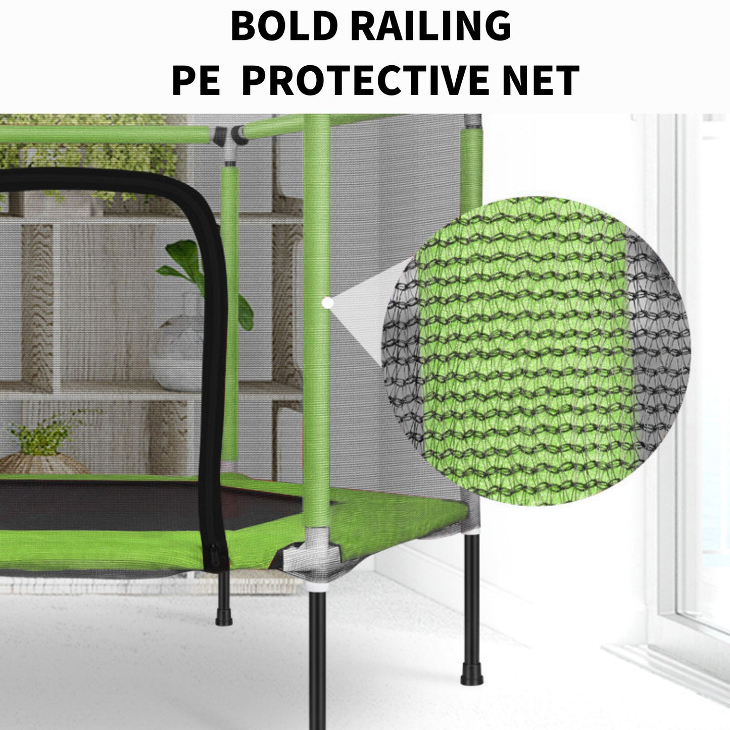 PRIMLECT 50" Toddler Trampoline - Green