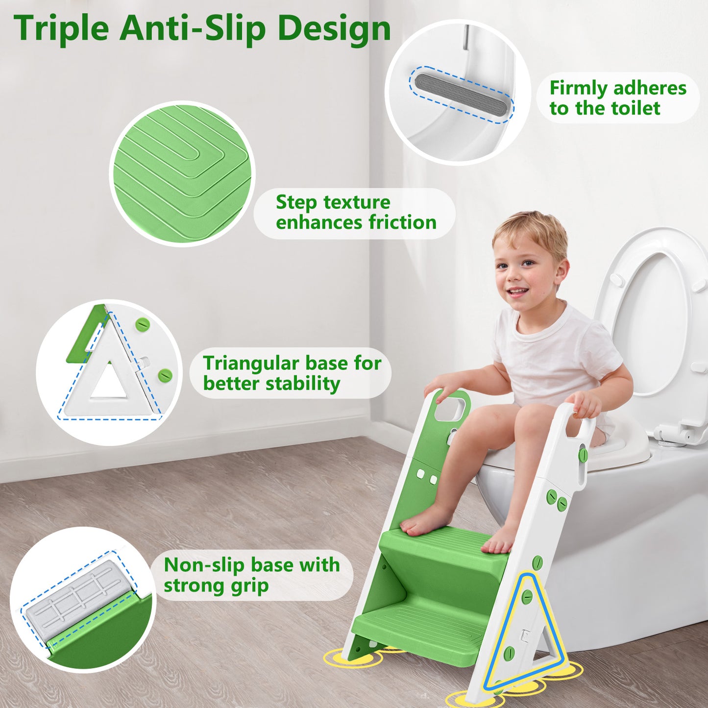 Primlect 2 in 1 Potty Training Toilet-Green