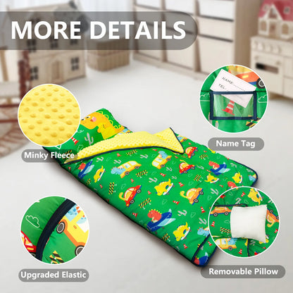 PRIMLECT Regular Nap Mat - Green Dinosaur
